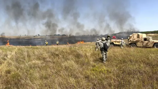 Wildfire Near Fort Hood Training Area Causes Road Closure