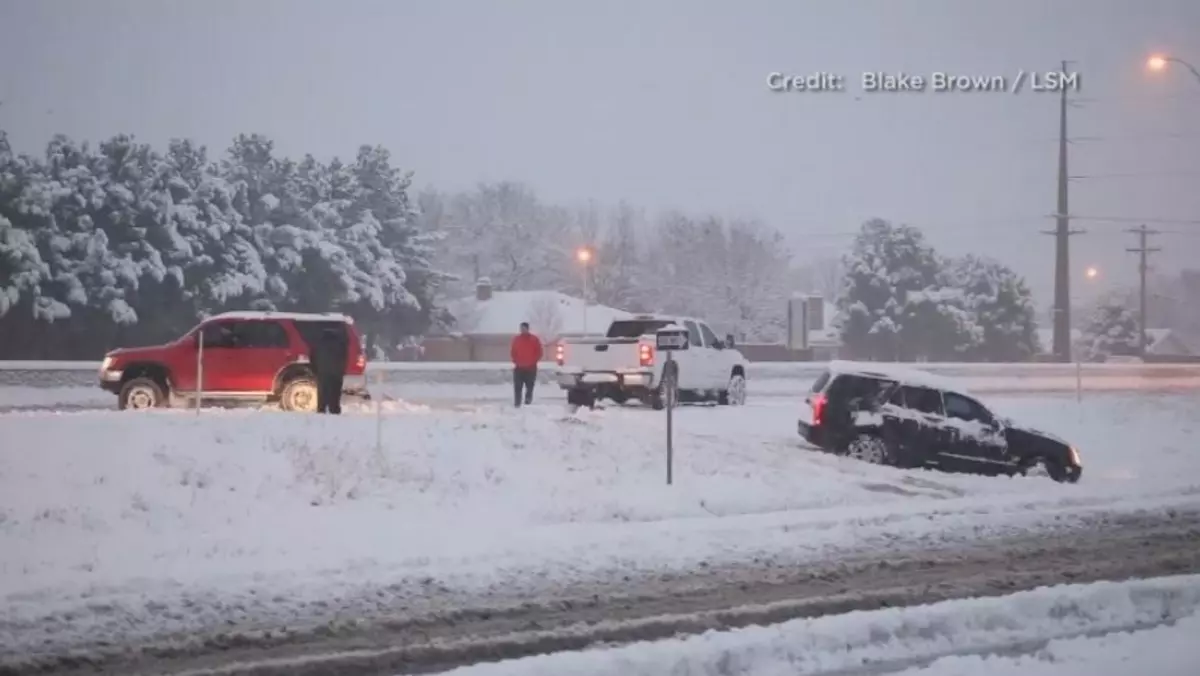 Lubbock Gets Hit with Winter Storm, 10 Inches of Snow