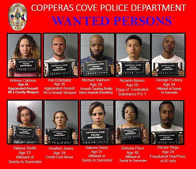 Copperas Cove Most Wanted Persons List Released