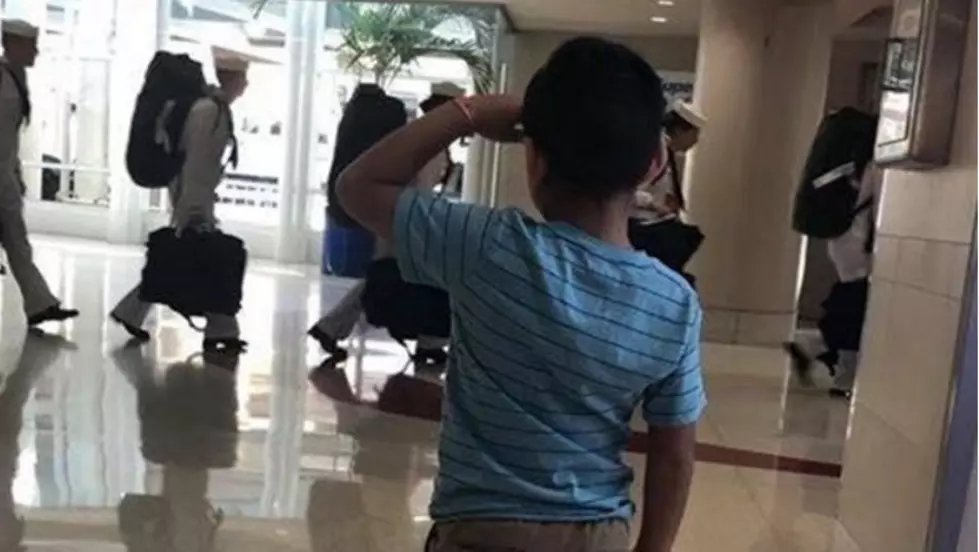 San Antonio Boy Goes Viral Saluting Soldiers at the Airport