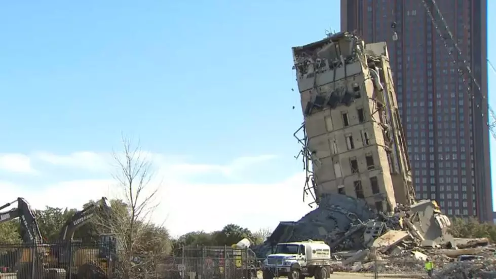 Leaning Tower in Dallas Comes Down