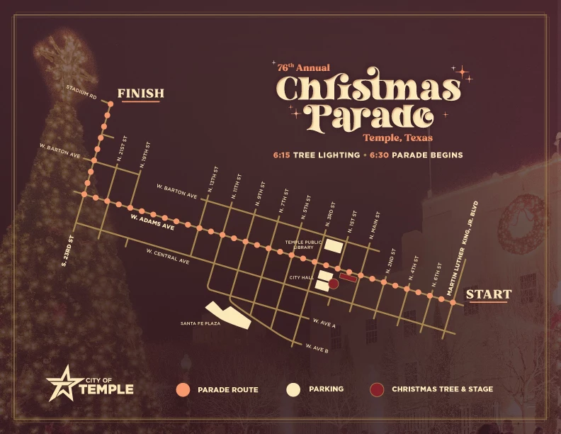Happy Holidays Temple, TX Christmas Parade To Be Held Dec. 5th