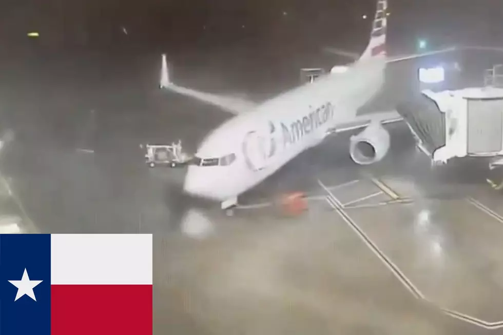 VIDEO: Strong Winds In Texas Cause Grounded Plane To Spin