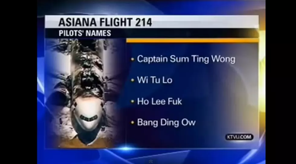 Asiana Pilots names from KTVU News &#8211; &#8220;Too Soon&#8221; Prank Makes it Past Producers