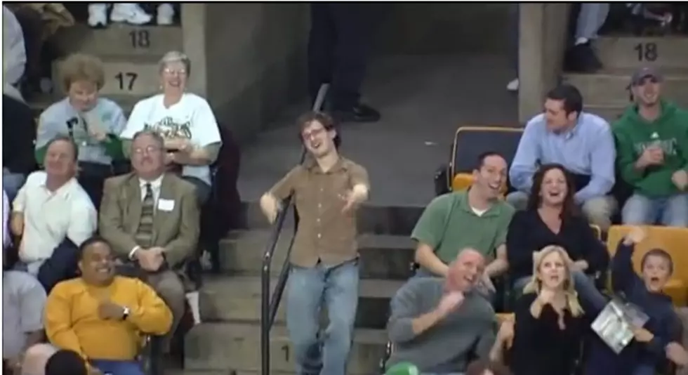 Fan Dances and Sings to Bon Jovi Song at Ball Game