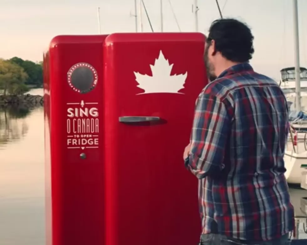 Canadians Were Introduced to Molson Canadian’s “O Canada” Beer Fridge