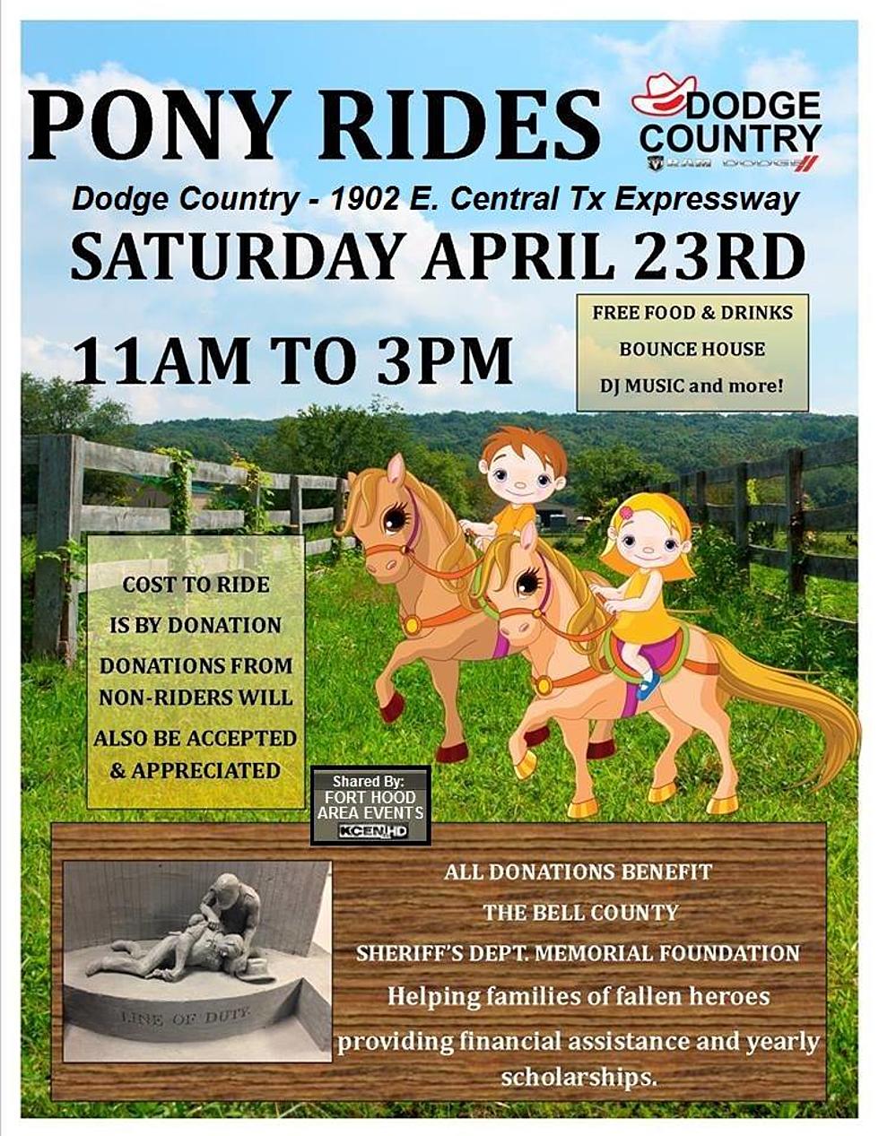 Pony Rides to Benefit Bell County Sheriff&#8217;s Memorial Fund