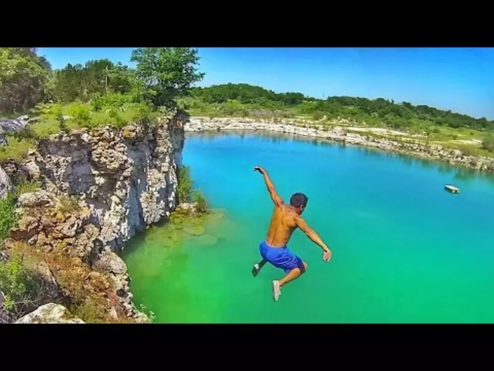 Epic Cliff Diving in Temple Texas