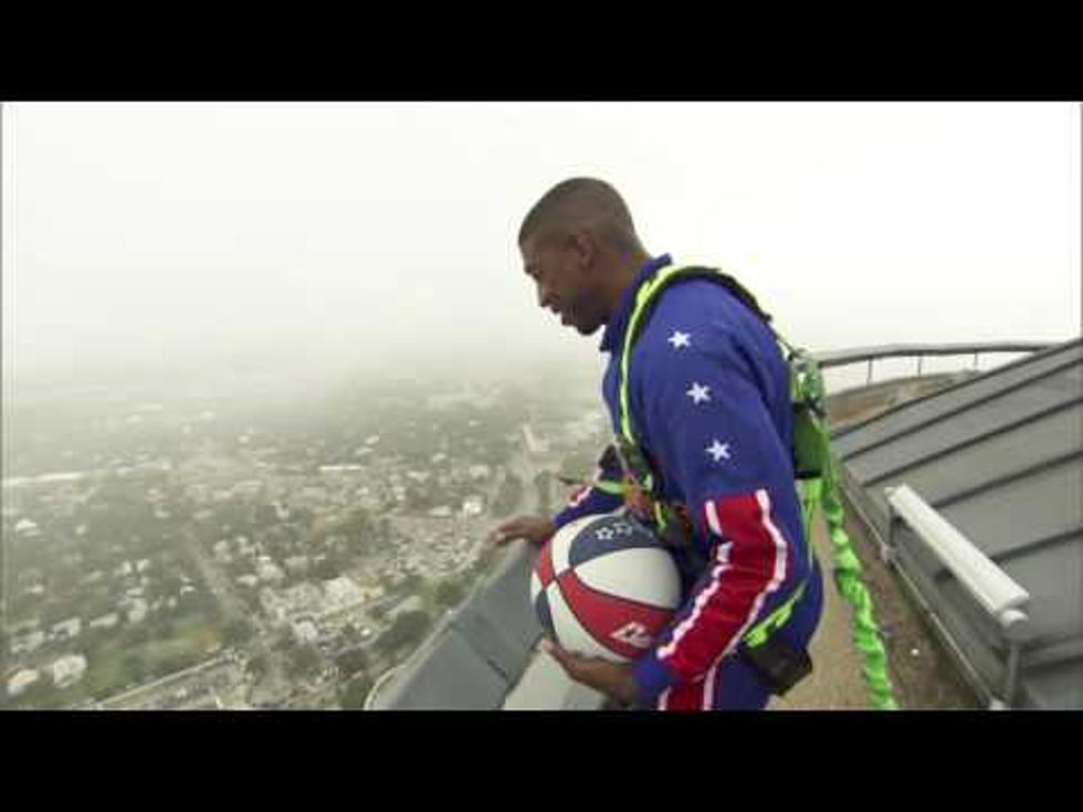Harlem Globetrotter Breaks Record at Tower of the Americas in San Antonio