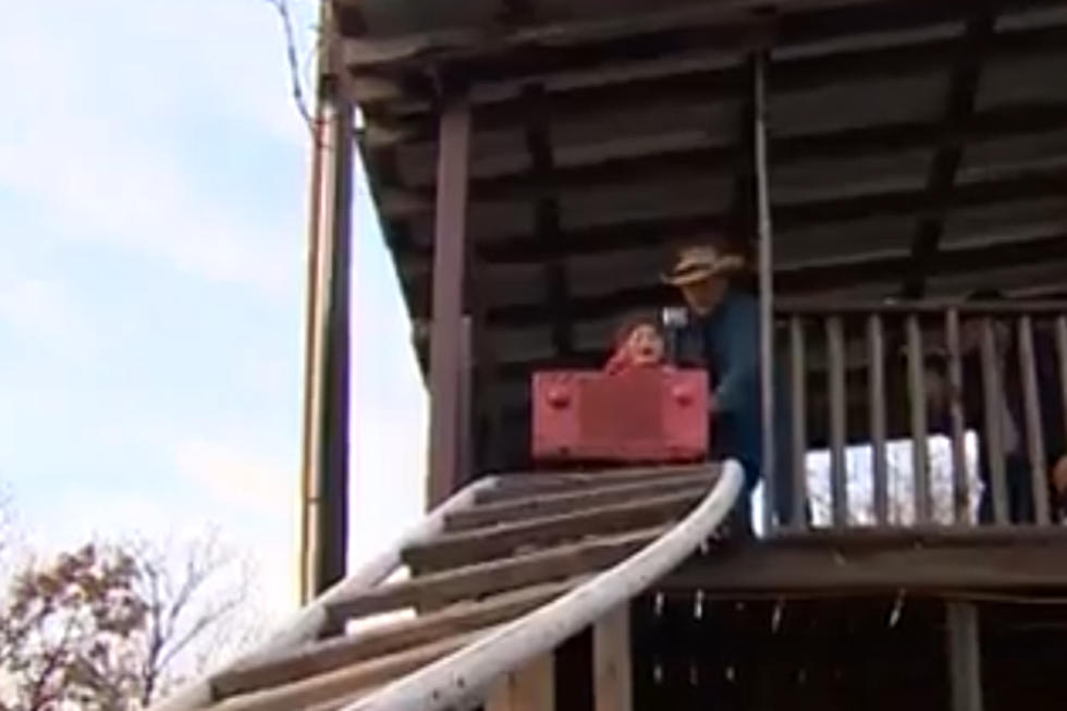 Texas Grandpa Made a Backyard Amusement Park for Granddaughter