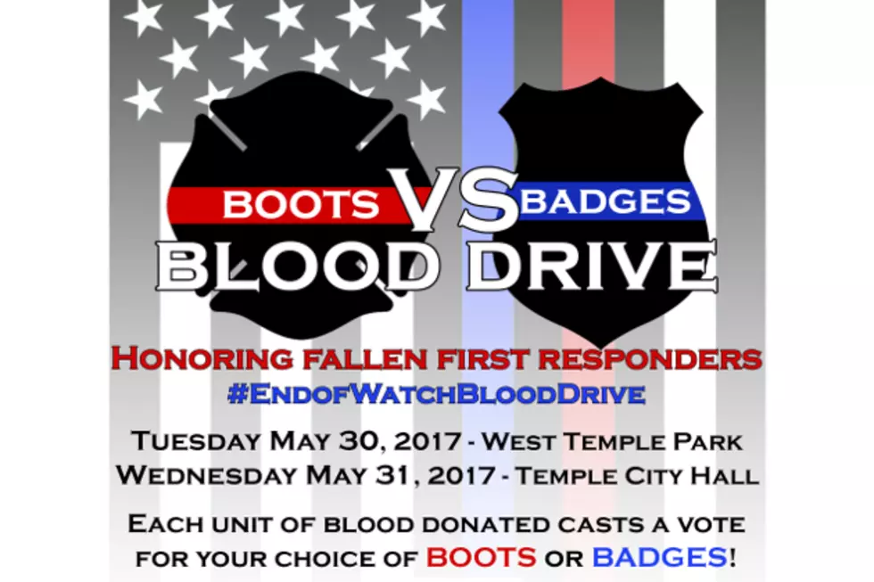 Temple Fire and Temple Police Departments to Compete in Boots Vs Badges