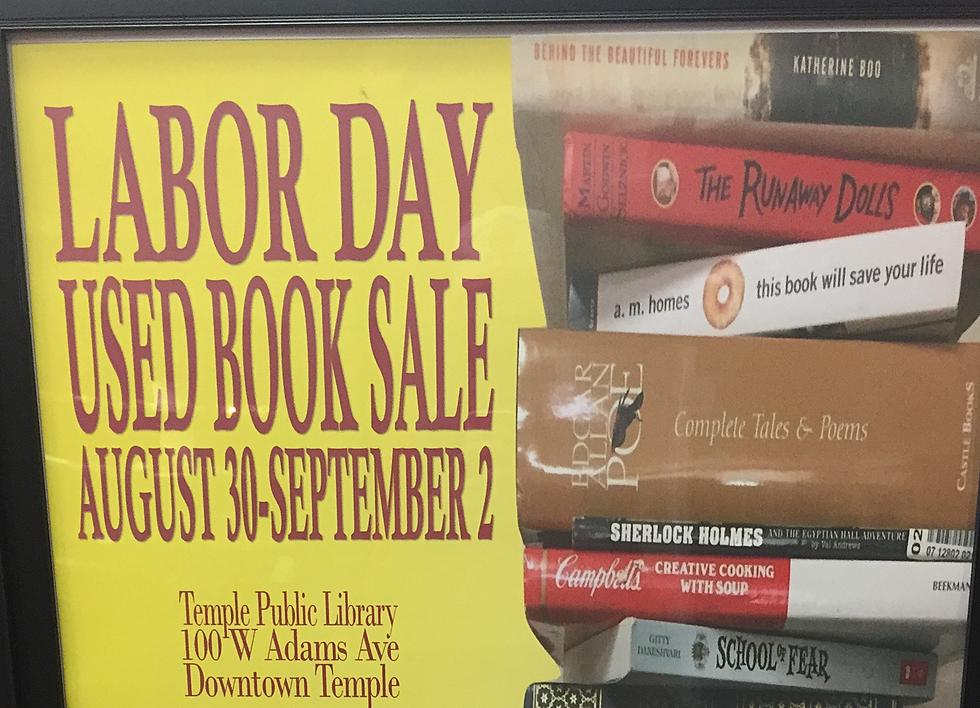 Temple Library Hosting Labor Day Book Used Book Sale
