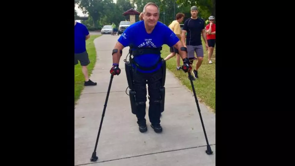 Paralyzed Waco Man Takes His First Public Steps Again