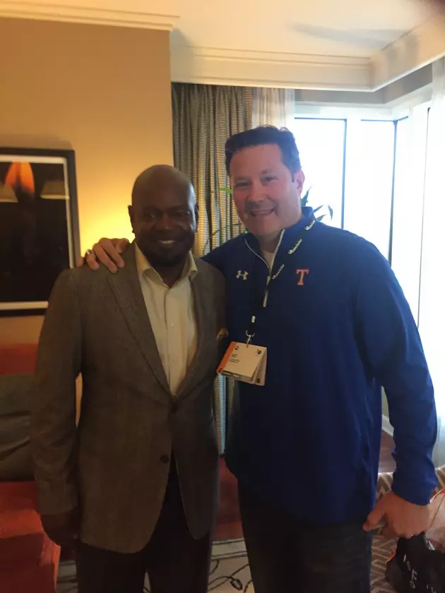 Wildcat Football&#8217;s Art Coley with Hall of Famer Emmitt Smith