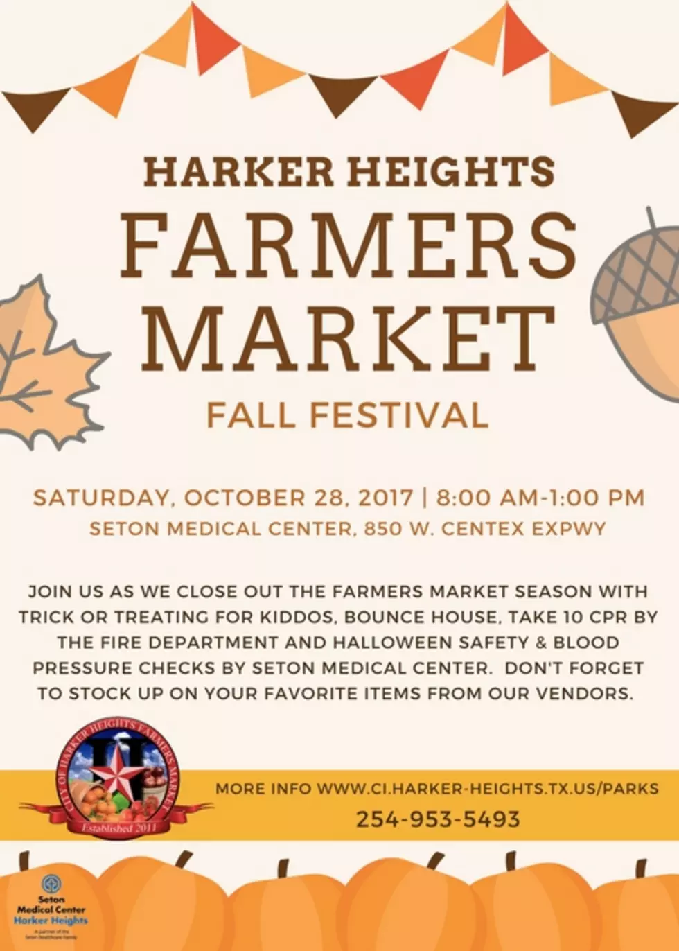 Farmers Market Season Ends with Fall Festival in Harker Heights