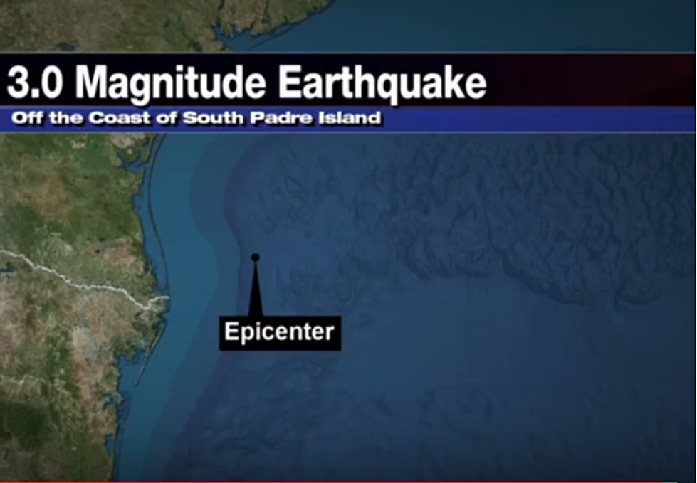 Reports of an Earthquake East of South Padre Island