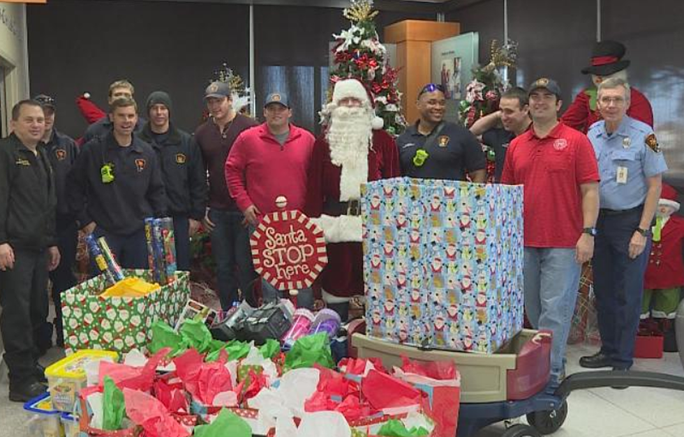 Temple Fire Delivers Christmas Toys to McLane Children’s Hospital