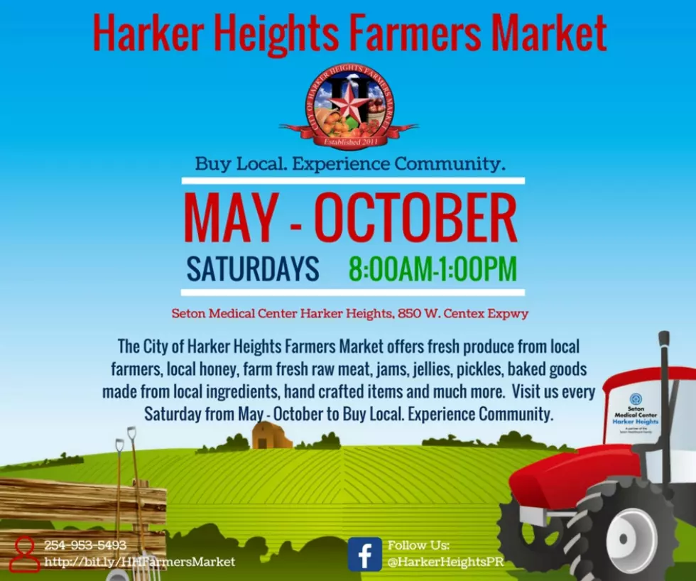 Weekly Farmers Market Returns to Harker Heights May 5th