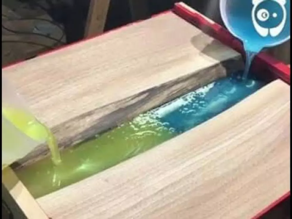 Solid Wood Table with Resin is a Great Summer Project