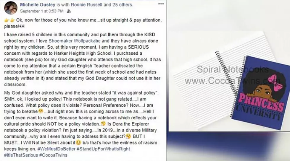 Allegedly Confiscated Notebook Has Killeen ISD Talking
