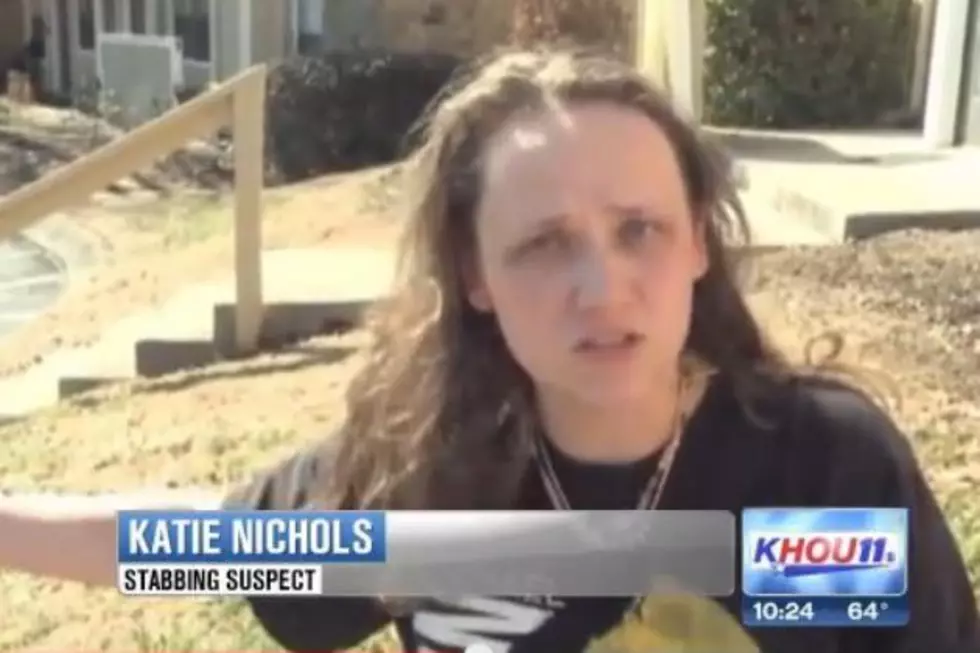 A Woman Tells a TV News Crew That She Stabbed Her Mother