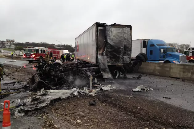 Southbound I-35 In Temple Stalled after Truck Fire
