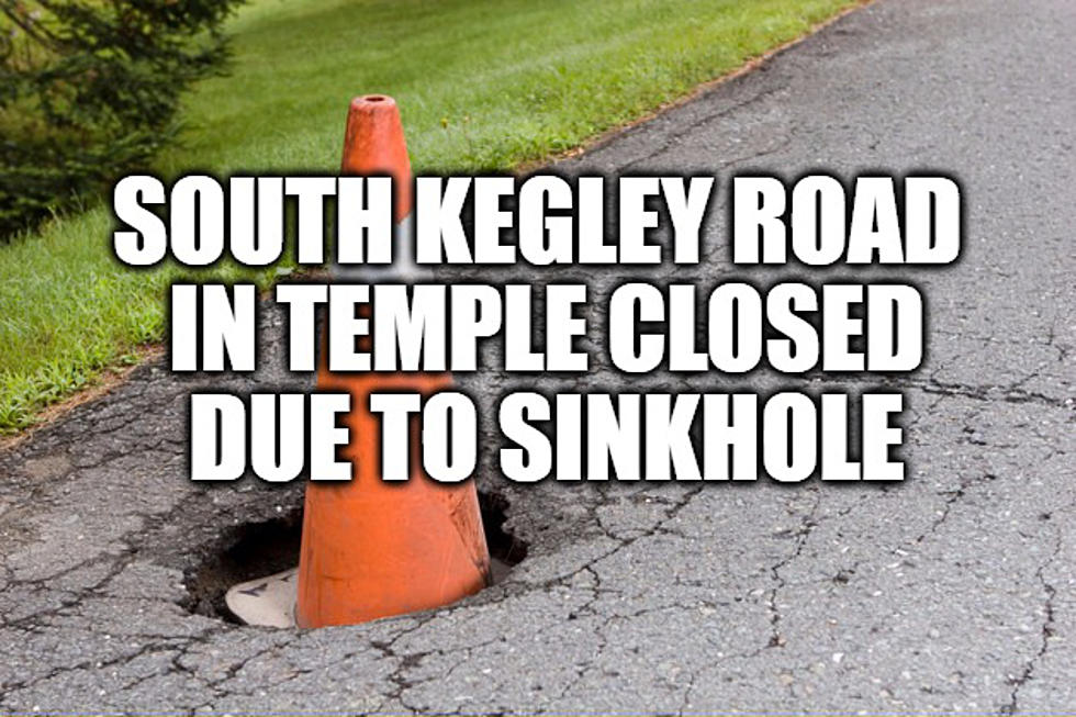 Sinkhole Closes Portion of South Kegley Road in Temple