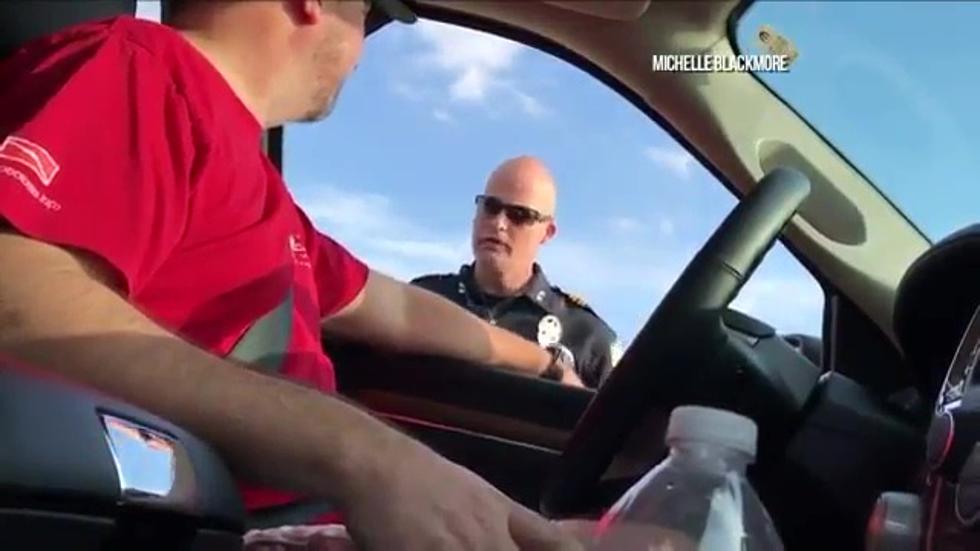 Texas Cop Delivers Baby Announcement Instead of Traffic Ticket