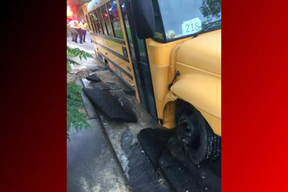 Belton School Bus Runs Into Sinkhole