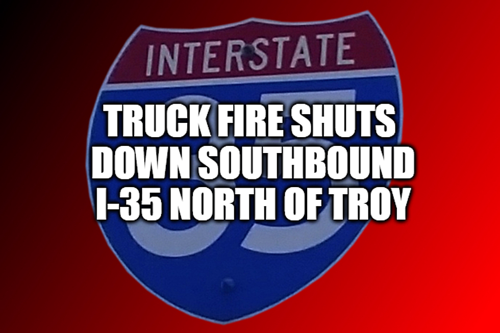 Flaming Semi Shuts Down Southbound I-35 Near Troy