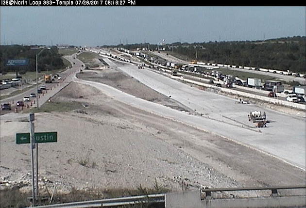 I-35 Traffic Stalled North of Loop 363 in Temple