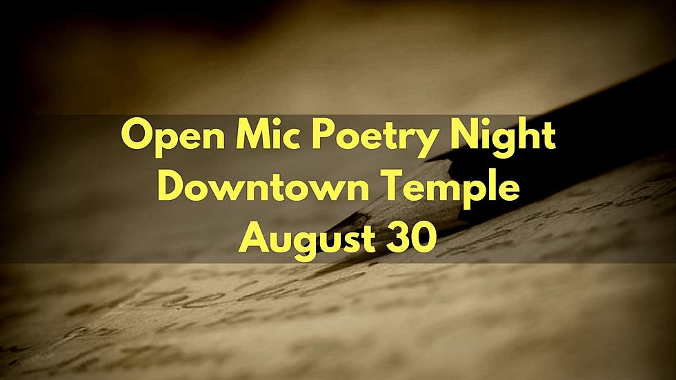 Open Mic Poetry Night August 30 in Downtown Temple
