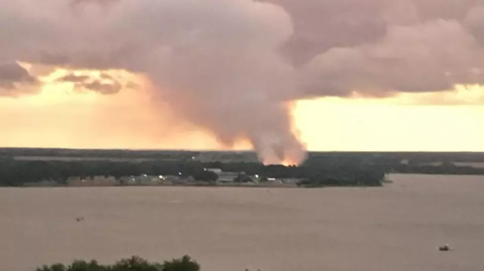 Fire Crews Battle Fire Near Lake Waco