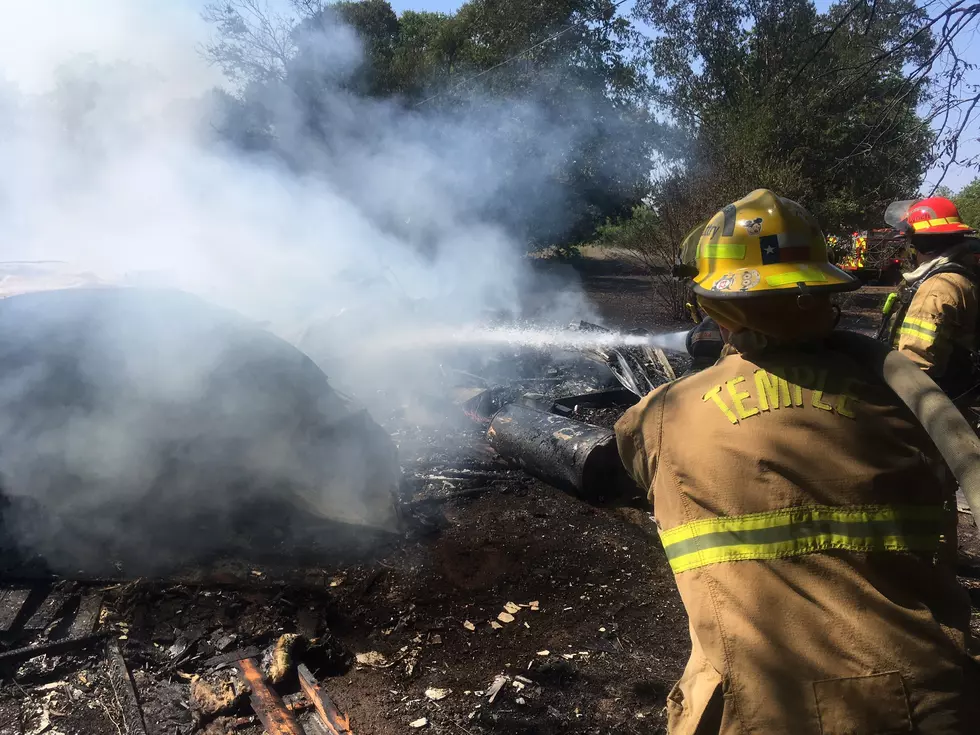 Transformer Sparks Grass Fire, Mobile Homes Destroyed in Temple
