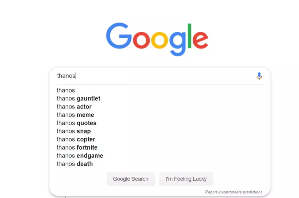 This is What Happens When You Google Thanos Today (April 26)