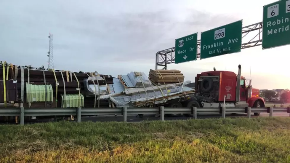 18-Wheeler Crash Causes Delays in Woodway Monday Morning