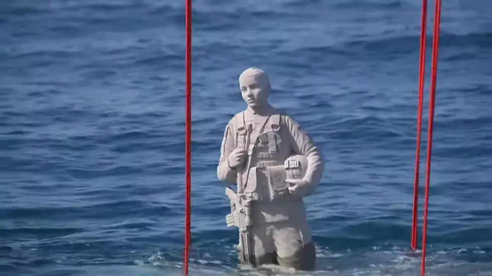Statues Honoring Veterans Lowered Into Gulf of Mexico