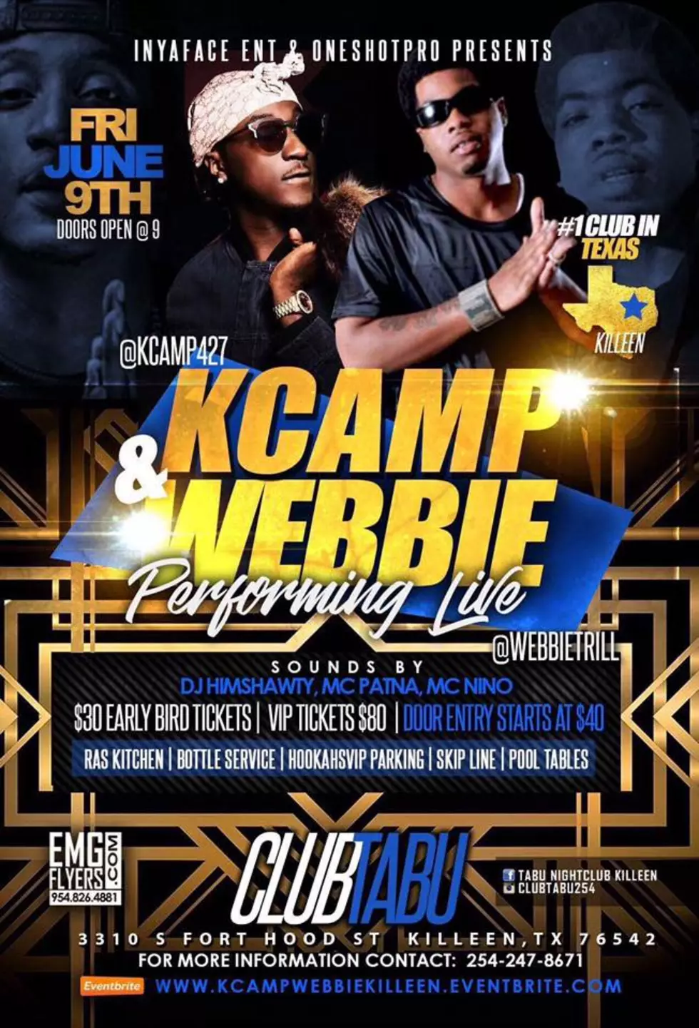 K-Camp and Webbie Hits Killeen This Friday
