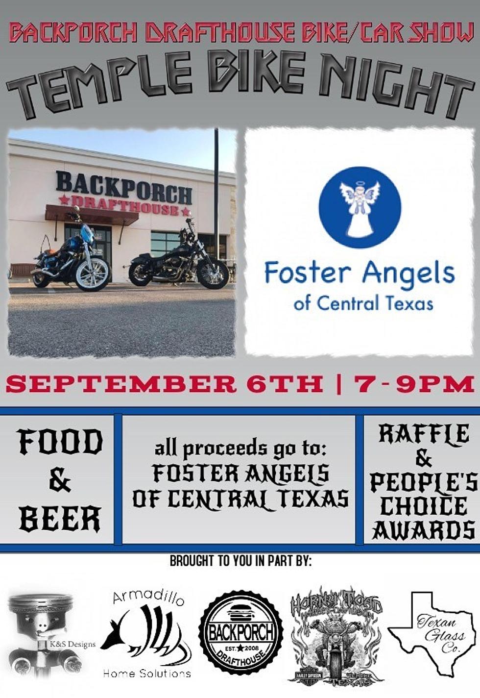 Temple Bike Night proceeds benefit Foster Angels of Central Texas!