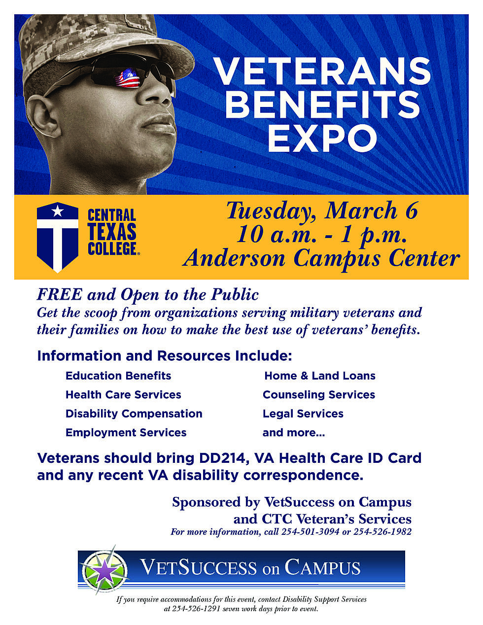Veterans Benefits Expo at Central Texas College
