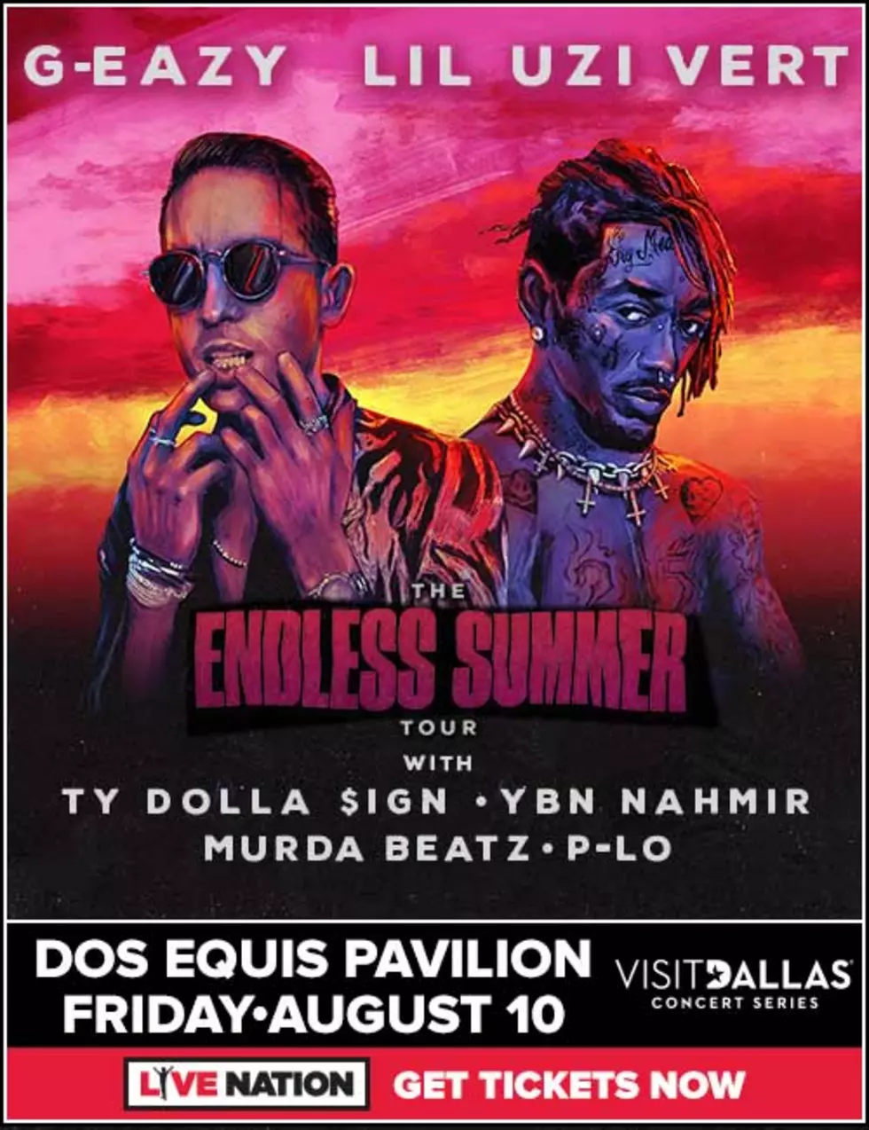 We got tickets to the G-Eazy, Lil Uzi Vert show in Dallas Friday August 10th!