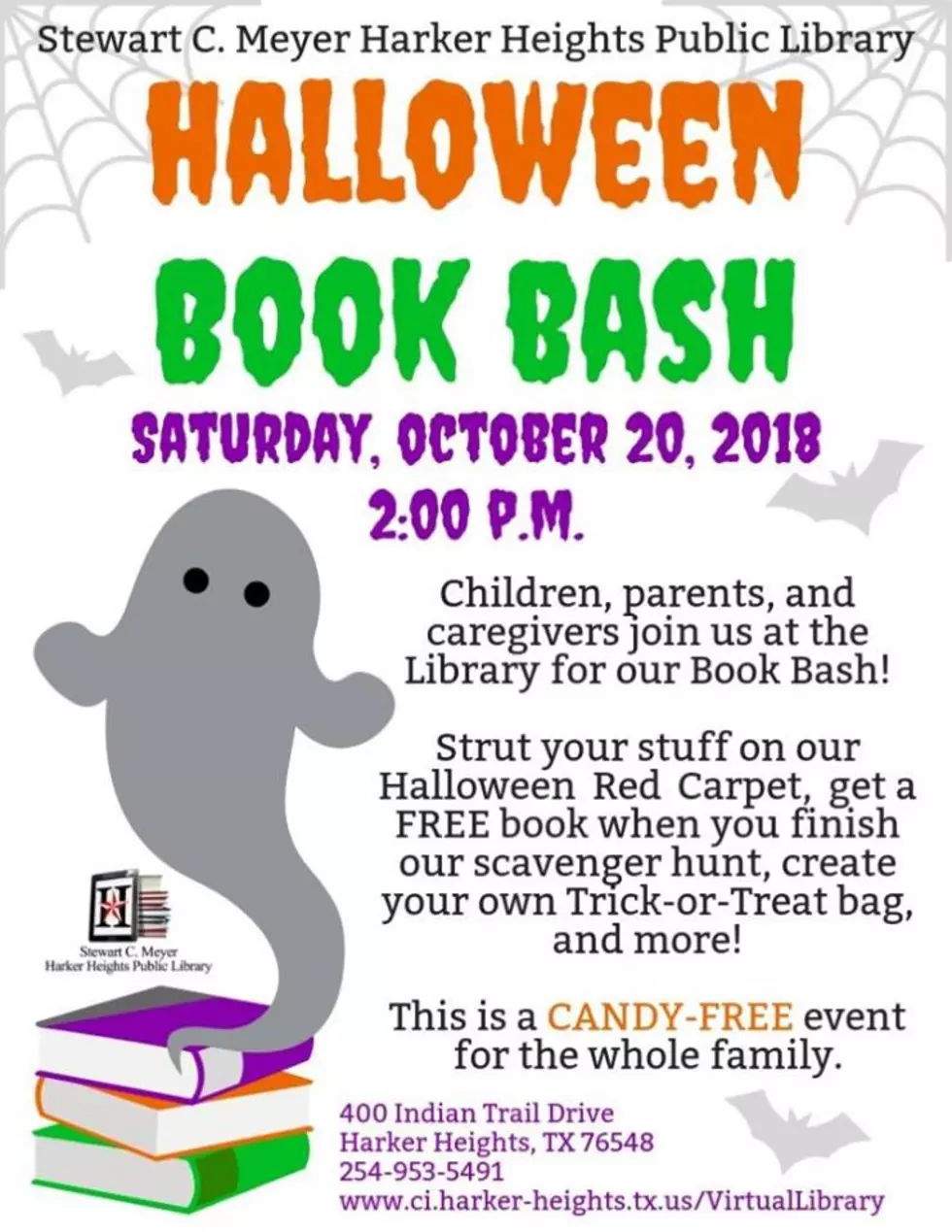 Halloween Book Bash This Saturday