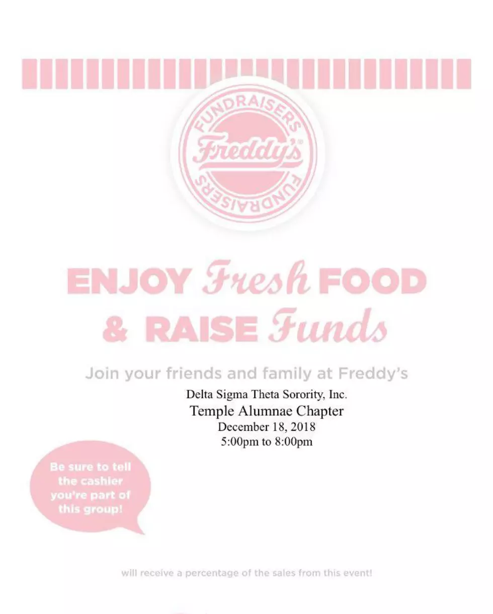 Temple Alumnae Chapter of Delta Sigma Theta Sorority Inc Has Teamed Up With Freddy&#8217;s