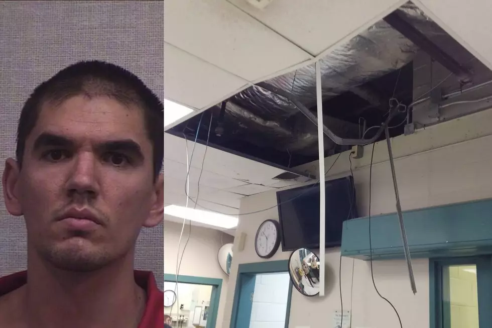 Watch an Inmate Fall From a Ceiling Attempting to Escape From Jail