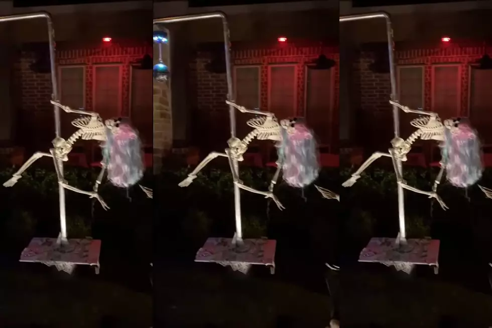 Neighbors Mad About Texas Woman's Pole Dancing Skeleton Decor