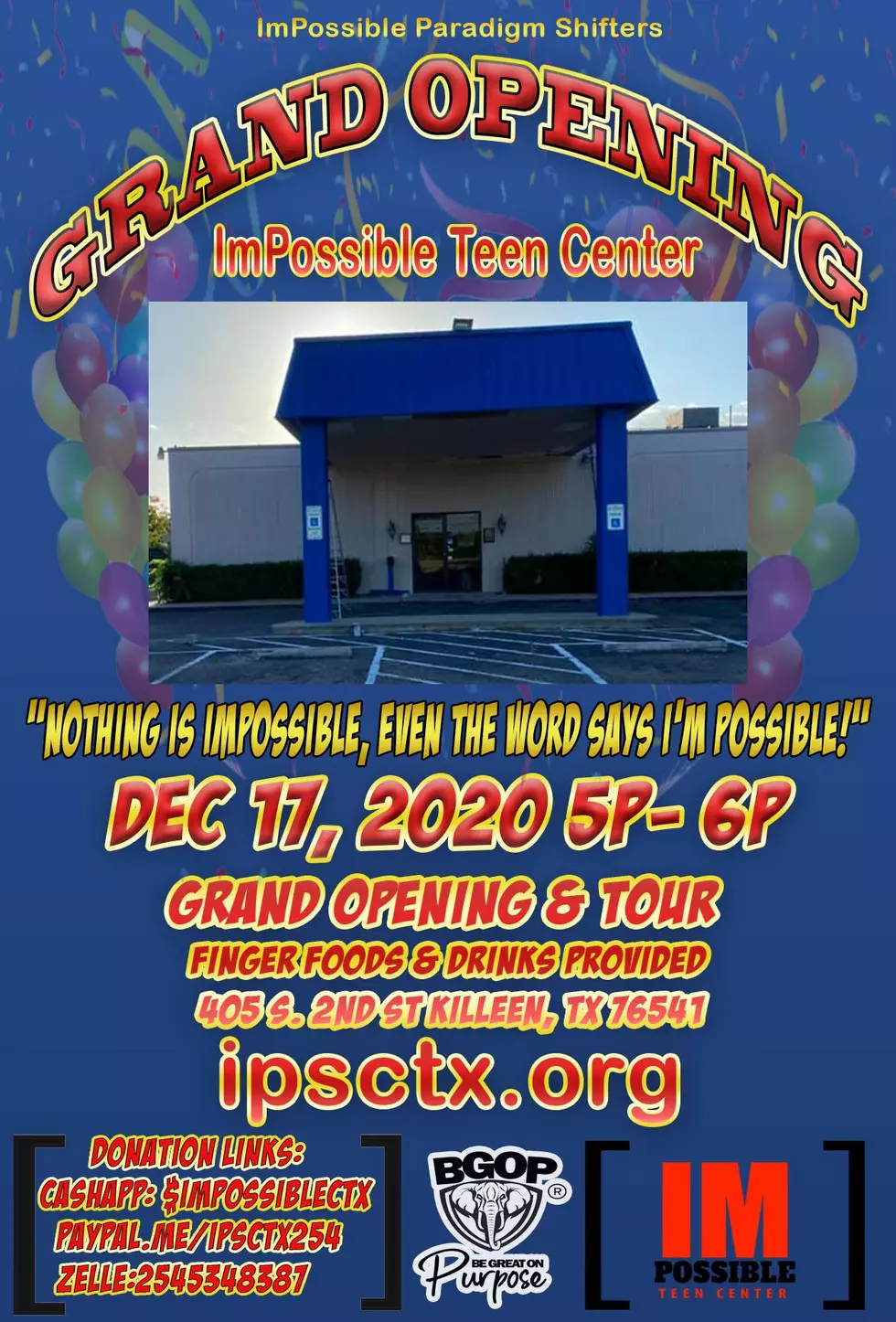 ImPossible Teen Center In Killeen Is Inviting You To The Grand Opening