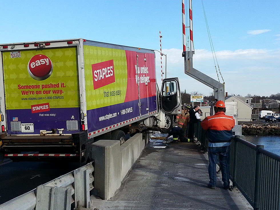Box Truck Crashes on New Bedford/Fairhaven Bridge