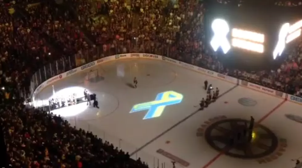 Bruins Crowd Sings Anthem