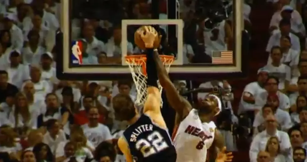 Watch LeBron James’ Block on Tiago Splitter in Epic Fashion