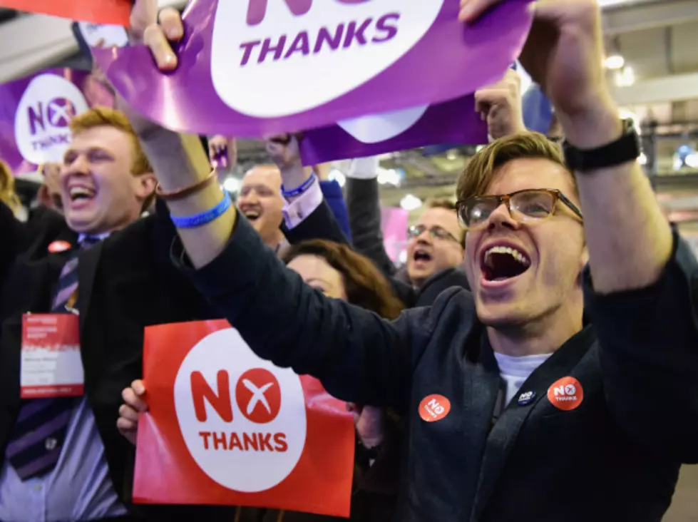 Scotland Rejects Independence From UK